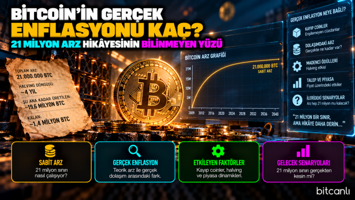 Bitcoin'in Gerçek Enflasyonu Kaç? 21 Milyon Arz Hikâyesinin Bilinmeyen Yüzü